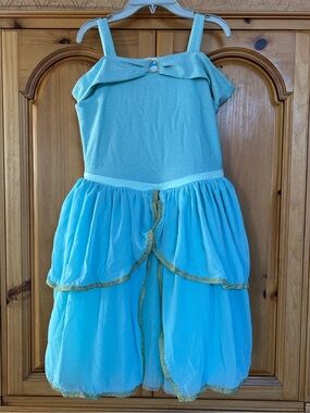 Taylor Joelle x Disney Jasmine tutu dress size 14 teal and gold shimmery comfy